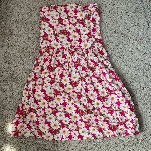 Hollister strapless sunflower dress
